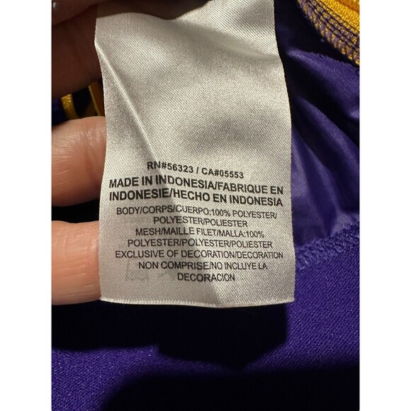 Nike LSU Tigers Dri Fit Jacket Full Zip Purple Yellow Size Small Men’s #AB15-1 - Picture 6 of 13